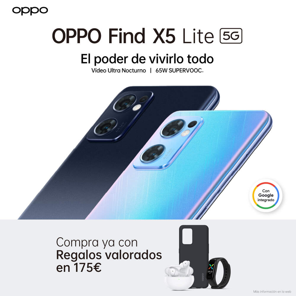 OPPO Find X5 Lite ya disponible en España  Blogs Objetivo Castilla-La  Mancha Noticias