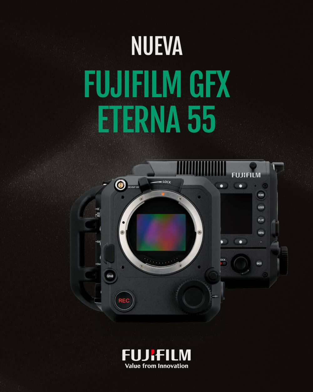 Fujifilm revoluciona el cine digital con el lanzamiento mundial de la cámara «GFX ETERNA 55» equipada con sensor de 102 megapíxeles Fujifilm revoluciona el cine digital con el lanzamiento mundial de la cámara «GFX ETERNA 55» equipada con sensor de 102 megapíxeles