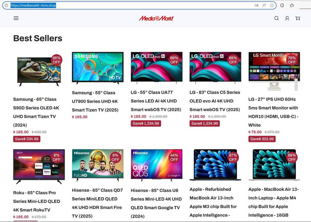 Mucho ojo porque una web que intenta suplantar a MediaMarkt despliega ofertas falsas: así intentan robar tus datos bancarios Mucho ojo porque una web que intenta suplantar a MediaMarkt despliega ofertas falsas: así intentan robar tus datos bancarios