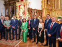 Miguel Ángel Valverde asiste a la bendición de la nueva imagen de la Virgen de las Virtudes en Santa Cruz de Mudela