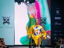 Andrea Pérez hace historia al desfilar en silla de ruedas en la pasarela 'ab Fashion' de Albacete