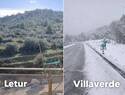 La nieve provoca cortes totales y restricciones en las carreteras de montaña de la Sierra de Albacete