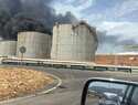 Controlado el incendio iniciado esta mañana en un dos tanques de combustible en Repsol Puertollano
