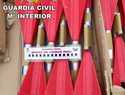 La Guardia Civil destruye 135 cohetes antigranizo cargados de explosivo y yoduro de plata