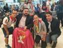 Los héroes del Mundial de Australia, recibidos por Juan Ramón Amores en Madrid
