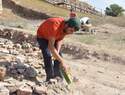 La alcaldesa de Ciudad Real visita los trabajos que se están realizando en el Parque Arqueológico de Alarcos