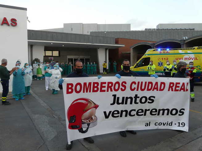 Continúan en Ciudad Real las muestras de solidaridad y agradecimiento hacia el personal sanitario