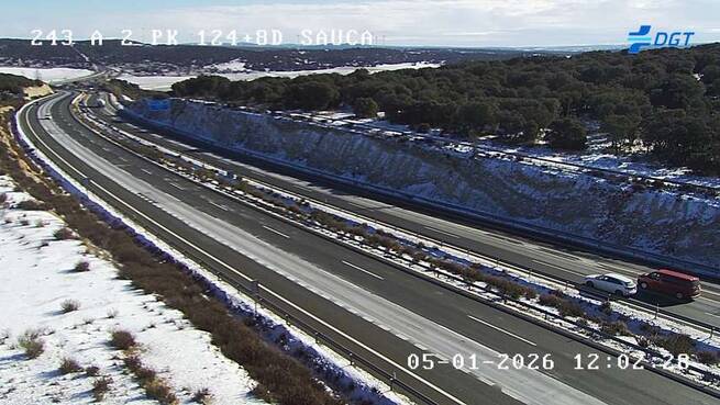 El 1-1-2 registra 40 incidencias por nieve durante la noche y mañana del día de Reyes, la mayoría concentradas en Guadalajara