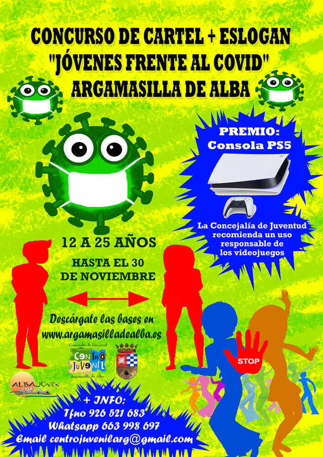 Concurso de cartel y eslogan “Jóvenes de Argamasilla de Alba frente a la COVID-19”