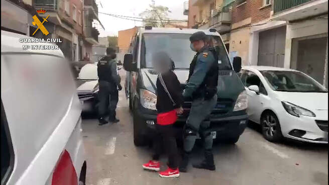 La Guardia Civil desarticula la cúpula y los “bloques” más importantes de la banda criminal de origen latino BLOOD en España
