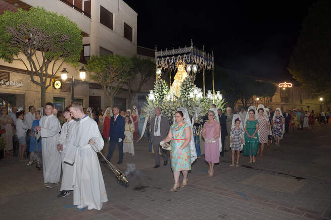 La Virgen de Peñarroya volvió a desfilar por las calles de Argamasilla de Alba