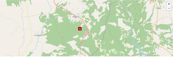 Fallece un hombre en un accidente de tráfico en Talayuelas (Cuenca)