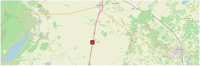 Una caravana colisiona con un turismo y obliga a cortar la A-4 en Tembleque (Toledo)