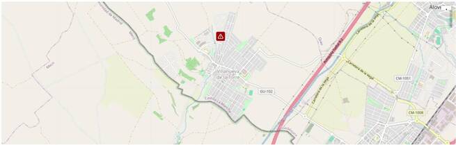 Una persona fallece al chocar su turismo contra una farola en Villanueva de la Torre (Guadalajara)