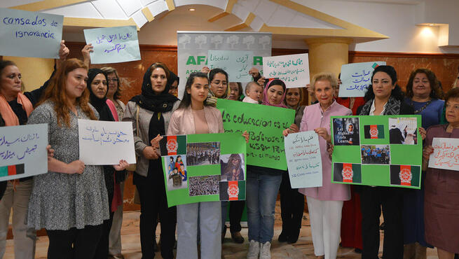 AFAMMER homenajea a las mujeres afganas y pide a la comunidad internacional que no sean olvidadas