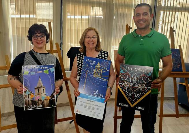 ‘Enhebra’, cartel ganador del Libro de las Fiestas de La Roda 2025