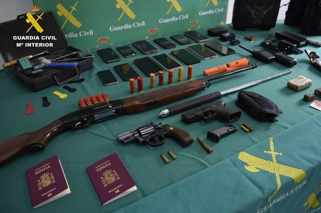 La Guardia Civil desarticula una organización criminal tras un violento asalto armado en la A-31 a su paso por Caudete