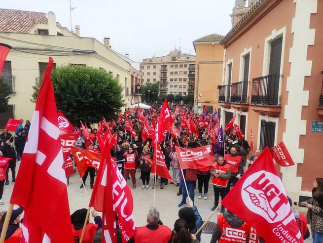 UGT FICA Albacete califica de éxito rotundo el seguimiento de la Huelga del Sector del Calzado en Almansa