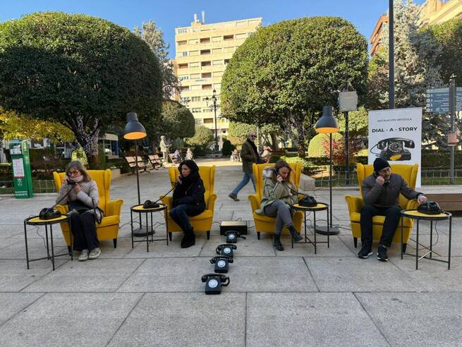 Albacete visibiliza el drama de la violencia machista con una instalación sonora que rescata testimonios reales de supervivientes