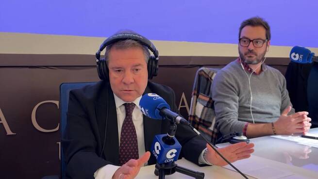 García-Page analiza claves políticas en Herrera en COPE con Carlos Herrera: Leire Díez, pactos y estabilidad gubernamental