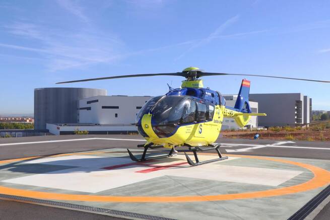 Accidente laboral en Villarrubio (Cuenca): un trabajador trasladado en helicóptero al hospital