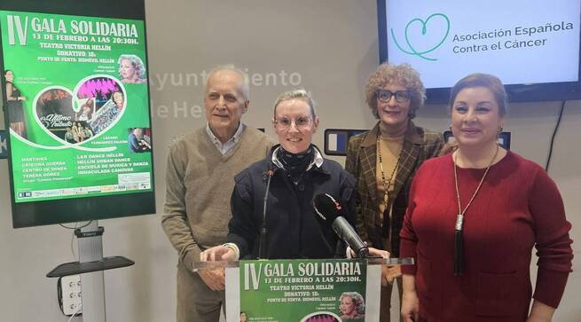Hellín celebra su IV Gala Solidaria de la AECC el 13 de febrero en el Teatro Victoria