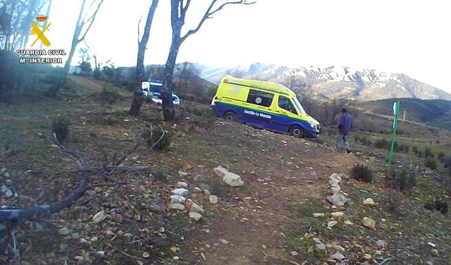 Rescatan a una mujer accidentada en el Paraje Chorrera Ventillas de Fuencaliente (Ciudad Real)