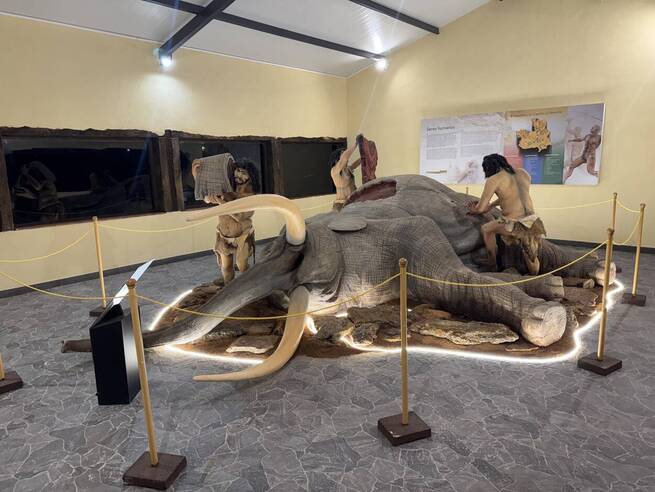 Tamajón inaugura 'El Banquete Paleolítico', una impactante escena de caza neandertal de hace 127.000 años