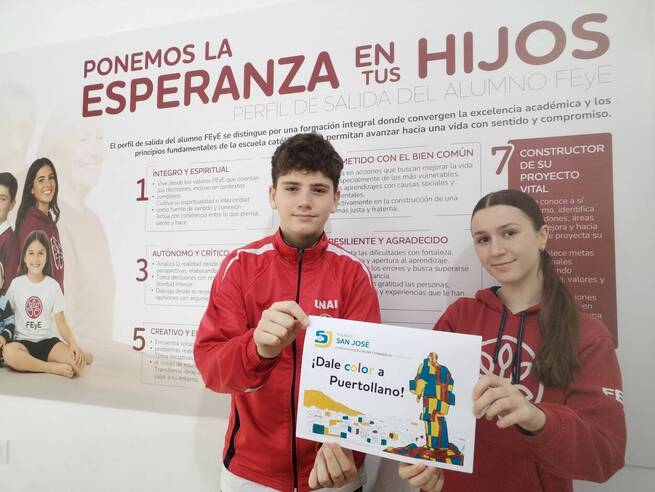 Estudiantes de Puertollano crean un libro para colorear monumentos que impulsa el turismo local