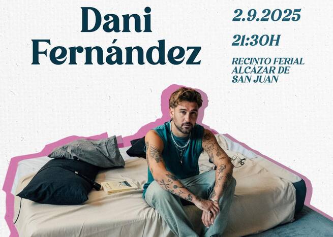 Hoy comienza la venta de entradas para el gran concierto de Dani Fernández en Alcázar de San Juan impulsado por el Gobierno regional