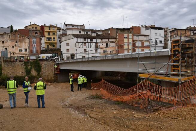 El puente de la CM-215 a su paso por Landete entra en su recta final y en los próximos días se va a hormigonar