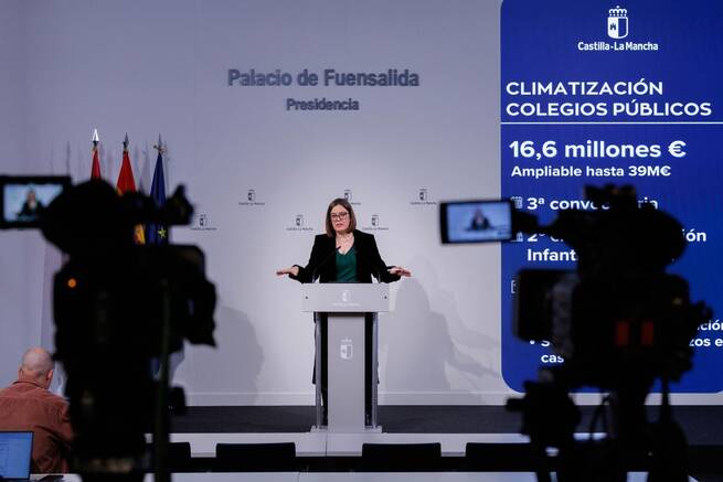 Castilla-La Mancha modifica las bases de ayudas para climatización de colegios con 16,6 millones