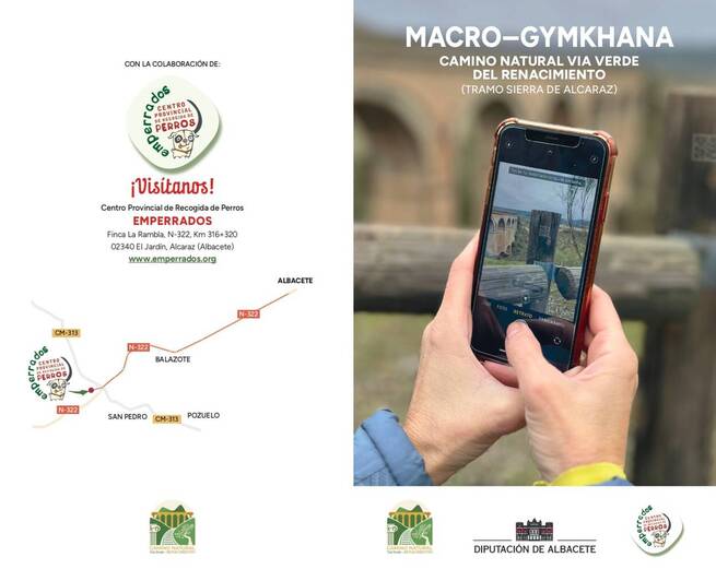 Una gymkhana une la Vía Verde de la Sierra de Alcaraz con la adopción responsable de perros