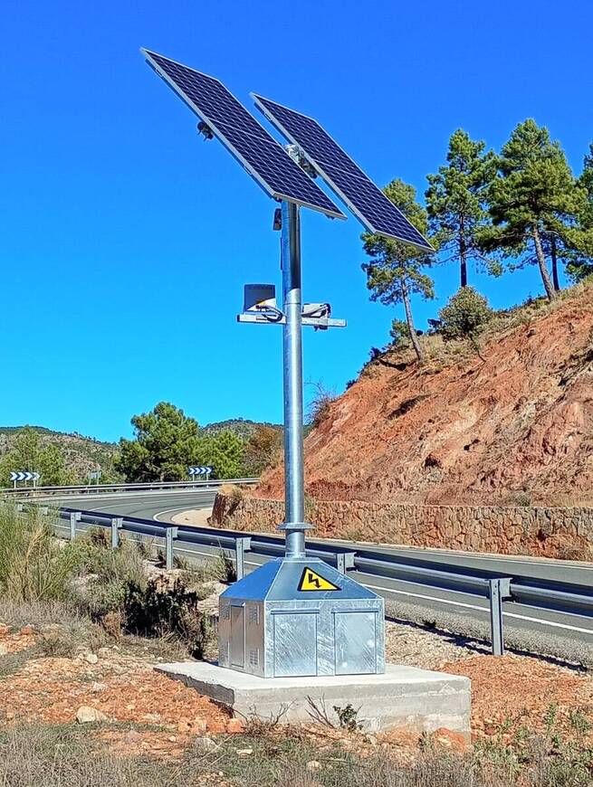 El primer radar de tramo de la Sierra del Segura vigila la CM-412 entre Riópar y Elche de la Sierra