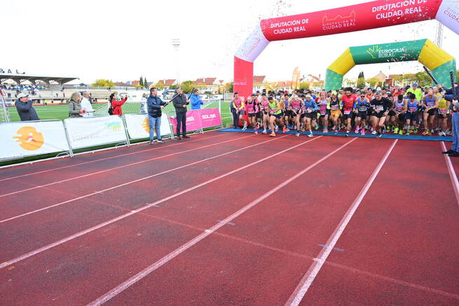 Cruz Ángel Izquierdo y Esther Jiménez conquistan la Media Maratón Rural de Miguelturra