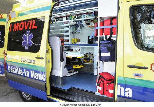 Trasladado al hospital un trabajador que ha caído desde un andamio en Ciudad Real