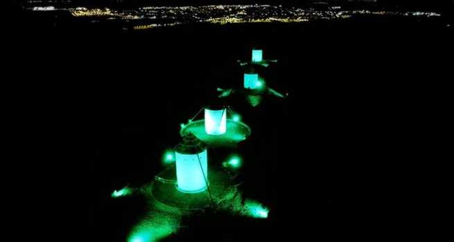 Las luces de los molinos de Alcázar serán verdes el día 27 por la Emergencia Climática