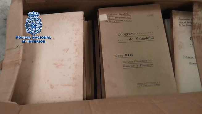 La Policía Nacional recupera cientos de documentos del archivo de Juan de la Cierva y Peñafiel desaparecidos desde 1998 