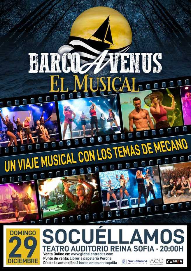A a la venta las entradas para el espectáculo musical “Barco a Venus” que llegará a Socuéllamos el 29 de diciembre