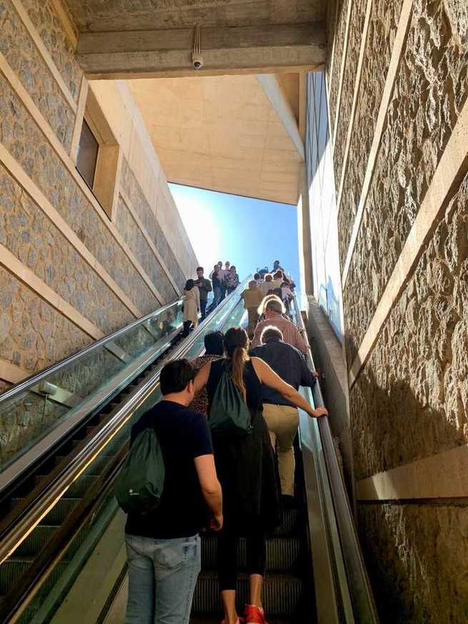 Las escaleras mecánicas del Miradero en Toledo vuelven a estar operativas tras las reparaciones realizadas en dos tramos de bajada