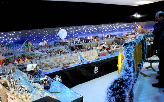 Resultado de imagen de El belÃ©n de Playmobil de mÃ¡s de 3.000 piezas de ArgÃ©s se podrÃ¡ visitar hasta el 5 de enero