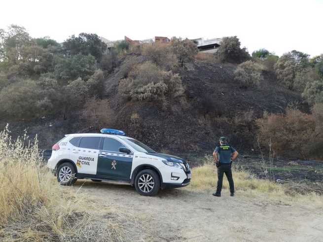 La Guardia Civil detiene al presunto autor del incendio ocurrido en el paraje Las Palomeras-Huerto del Pino