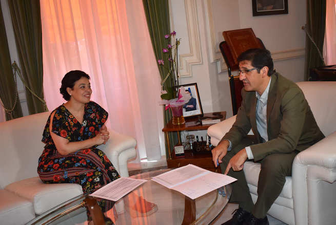 Zamora y Caballero retoman la colaboración institucional entre el Ayuntamiento y la Diputación de Ciudad Real