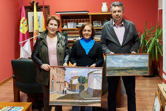 Imagen: El Ayuntamiento de Bargas recibe la donación de unas obras del pintor Francisco Rodriguez Andrade
