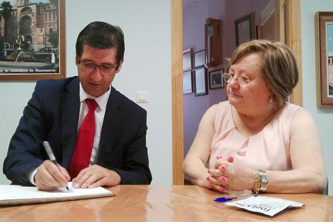 Imagen: La Diputación Provincial de Ciudad Real contribuye con 4.000 euros a la actividad de esta asociación en favor de los diabéticos