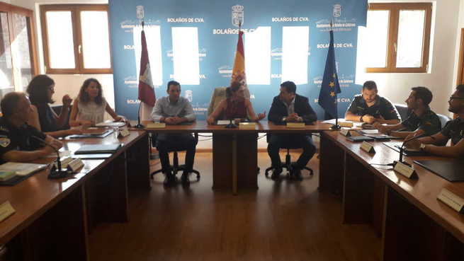 Herreros y Valverde presiden la Junta Local de Seguridad de Bolaños de Calatrava