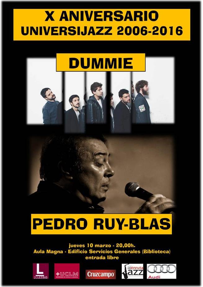 Imagen: Universijazz festeja mañana su décimo aniversario con el concierto del grupo DuMMie y el cantante Pedro Ruy-Blas