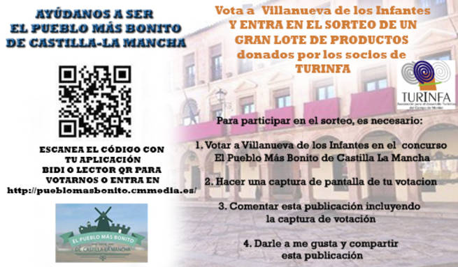 Villanueva de los Infantes solicita el voto para recuperar el liderazgo en la lista del programa de televisión “El pueblo más bonito de Castilla-La Mancha”
