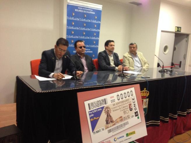 Imagen: Los 50 años de la coronación de la Virgen del Monte, de Bolaños de Calatrava, en el cupón de la ONCE