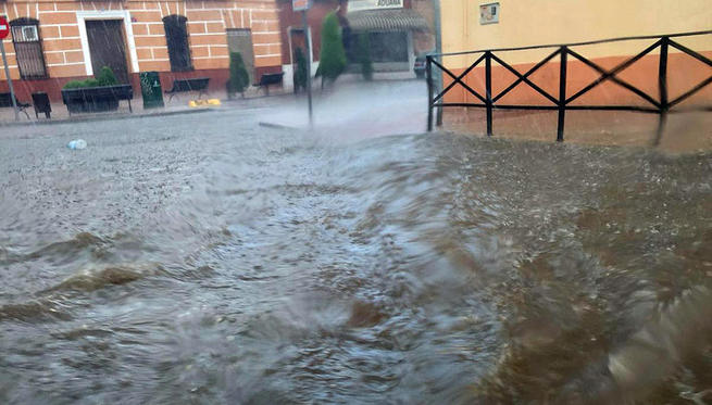 imagen de Una nueva tormenta en Alcázar de San Juan deja 30 litros por metro cuadrado en menos de una hora